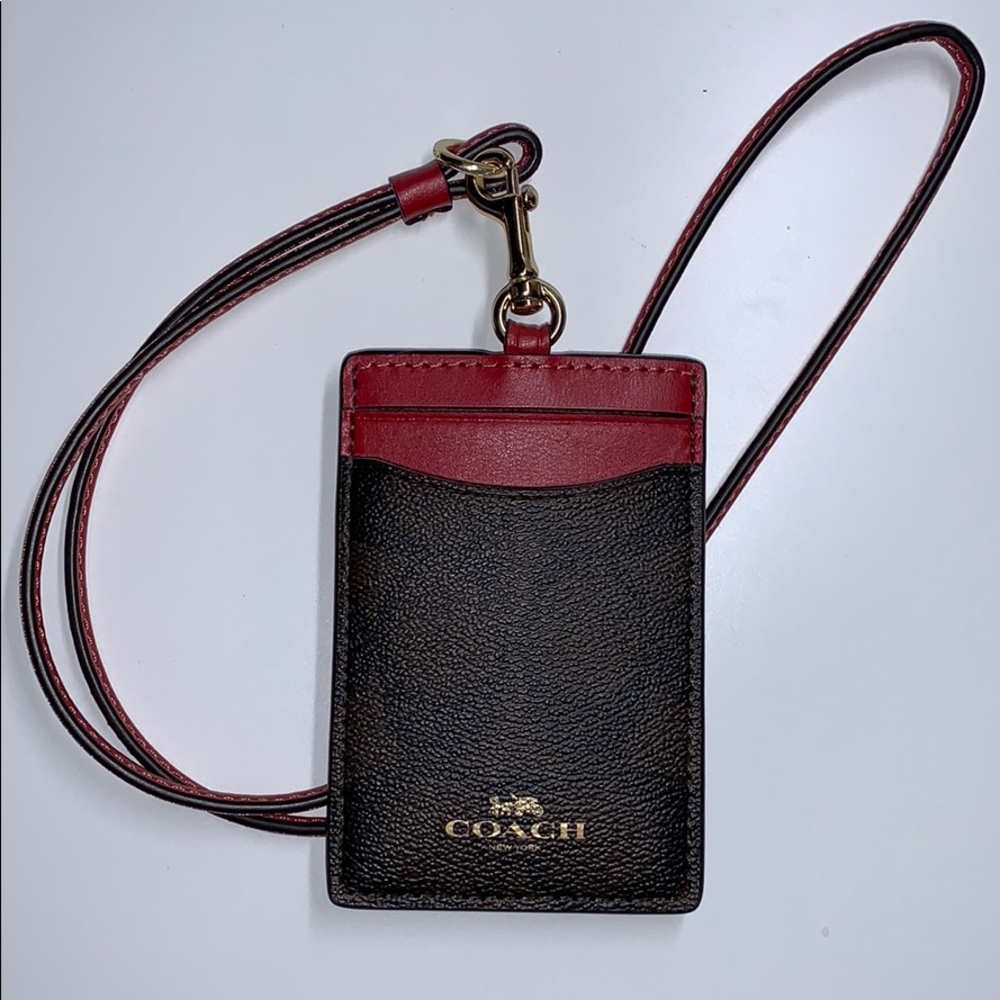 Coach Signature Lanyard